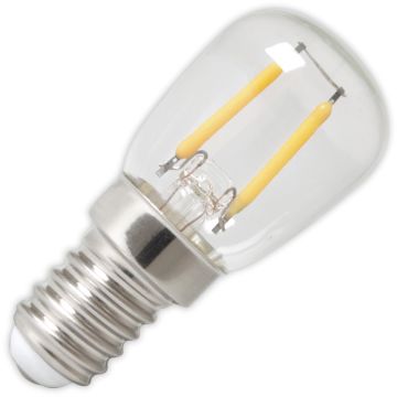 Calex | Filamento LED | Empalme pequeño E14 | Lámpara de tubo | Brillante | 26mm | 1W