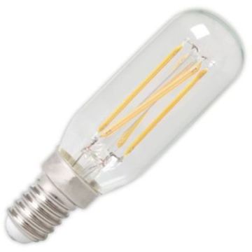 Calex | Filamento LED | Casquillo pequeño E14 | Lámpara tubo | Transparente | 25mm | 3.5W