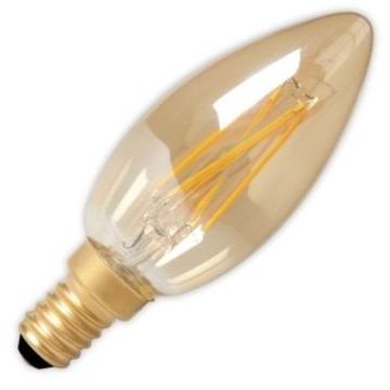 Calex | Filamento LED | Empalme pequeño E14 | Lámpara vela | 35mm | 3.5W