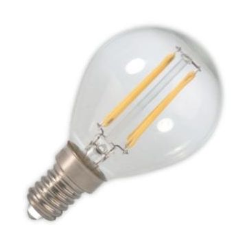Calex | Filamento LED | Empalme pequeño E14 | Lámpara de bola | Brillante | 45mm | 2W