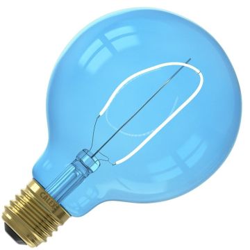 Calex | Filamento LED | Empalme grande E27 | Globelamp | Azul | 95mm | 4W