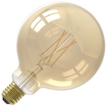 Calex | Filamento LED | Bombilla grande E27 | Bola | Oro | 125mm | 7W