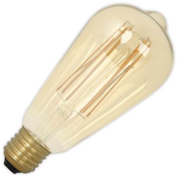 Lighto | Filamento LED | Casquillo grande E27 | Lámpara Edison | Oro | 64mm | 4W