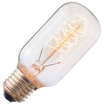 Bombilla de filamento de carbono Lámpara de tubo | Casquillo grande E27 | 40W Oro