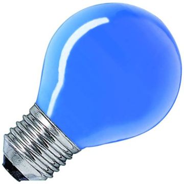 Bombilla | Casquillo grande E27 | Bombilla de bola | Azul | 45mm | 25W