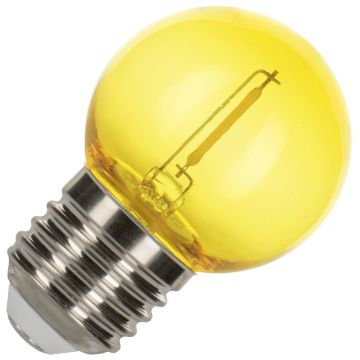 Bailey 5x Bombilla de bola amarilla | Filamento LED 0.6W | Casquillo grande E27 Plástico