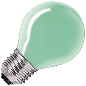 Bombilla | Casquillo grande E27 | Bombilla de bola | Verde | 45mm | 25W