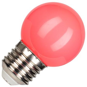 Bailey | Bombilla LED | Empalme grande E27 | Bombilla esférica | Rosa | 45mm | 1W