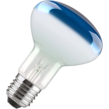 Bombilla | Casquillo grande E27 | Lámpara reflector | Azul | 80mm | 60W