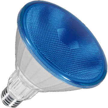 Segula | Bombilla LED | Grande casquilloE27 | Spot | Azul | 123mm | 18W