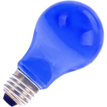 Bombilla | Casquillo grande E27 | Bombilla estándar | Azul | 60mm | 25W