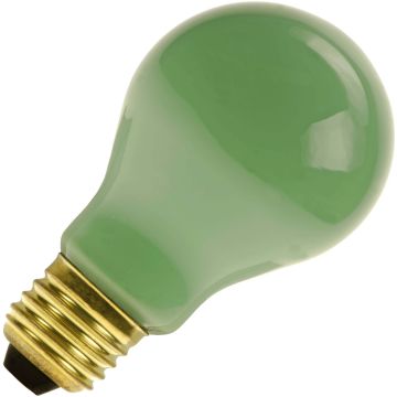 Bombilla | Casquillo grande E27 | Bombilla estándar | Verde | 60mm | 25W