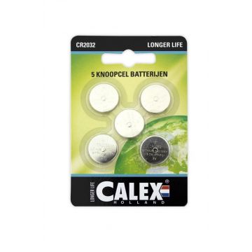 Calex Lithium 3V CR2032 knoopcel batterij 5 stuks