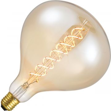 Lighto | LED filament | Grote fitting E27 | Superluxlamp | Goud | 160mm | 6W