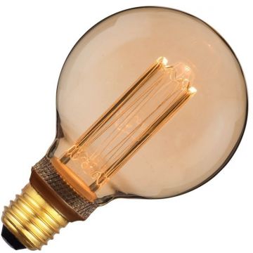 SPL | LED lamp | Grote fitting E27 | Ball | Goud | 95mm | 3,5W